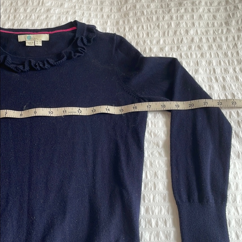 Boden Navy Crew Neck Sweater - Picture 6 of 7